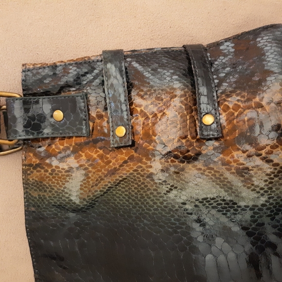 😎🐍Beautiful Snake-print Tote Bag!👜 - Picture 13 of 16